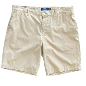 POLO RALPH LAUREN‎ Performance Shorts Moisture Wicking Golf Tan Classic Size 36